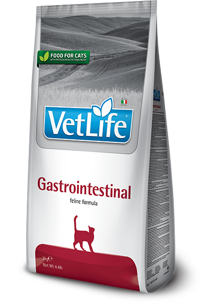 Farmina VetLife Gastro-Intestinal при желудочно-кишечных заболевании у кошек 2кг фото, цены, купить