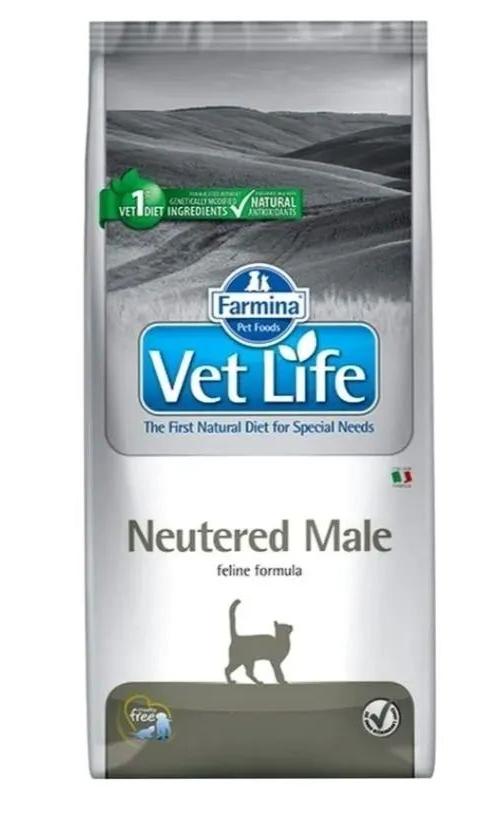Farmina VetLife Neutered Male для кастрированных котов 2кг фото, цены, купить