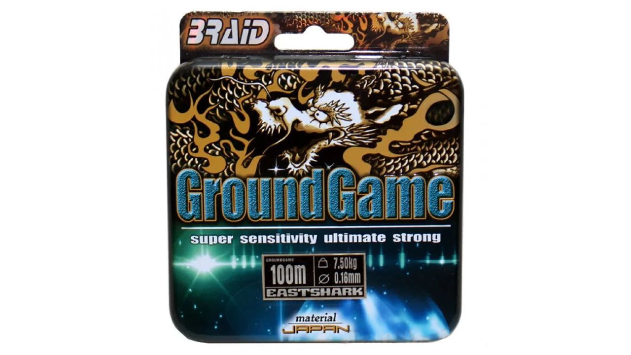 Плетёнка Ground Game 0,18 100м зелёная фото, цены, купить