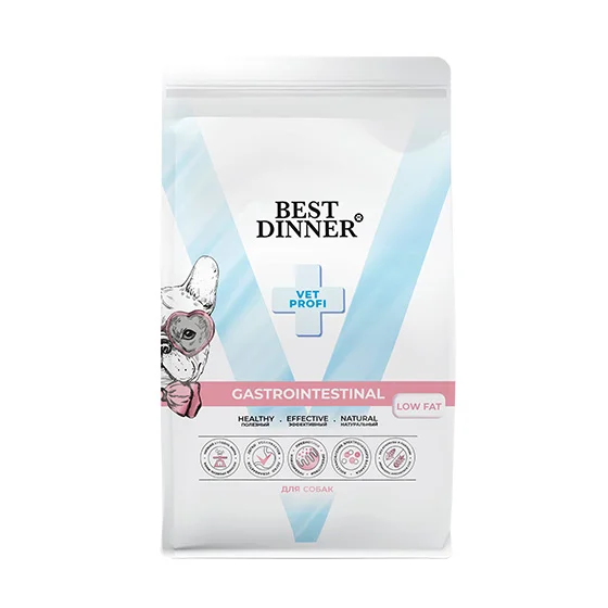 Best Dinner Vet Profi Gastrointestinal Low Fat при болезнях ЖКТ у собак  2кг фото, цены, купить