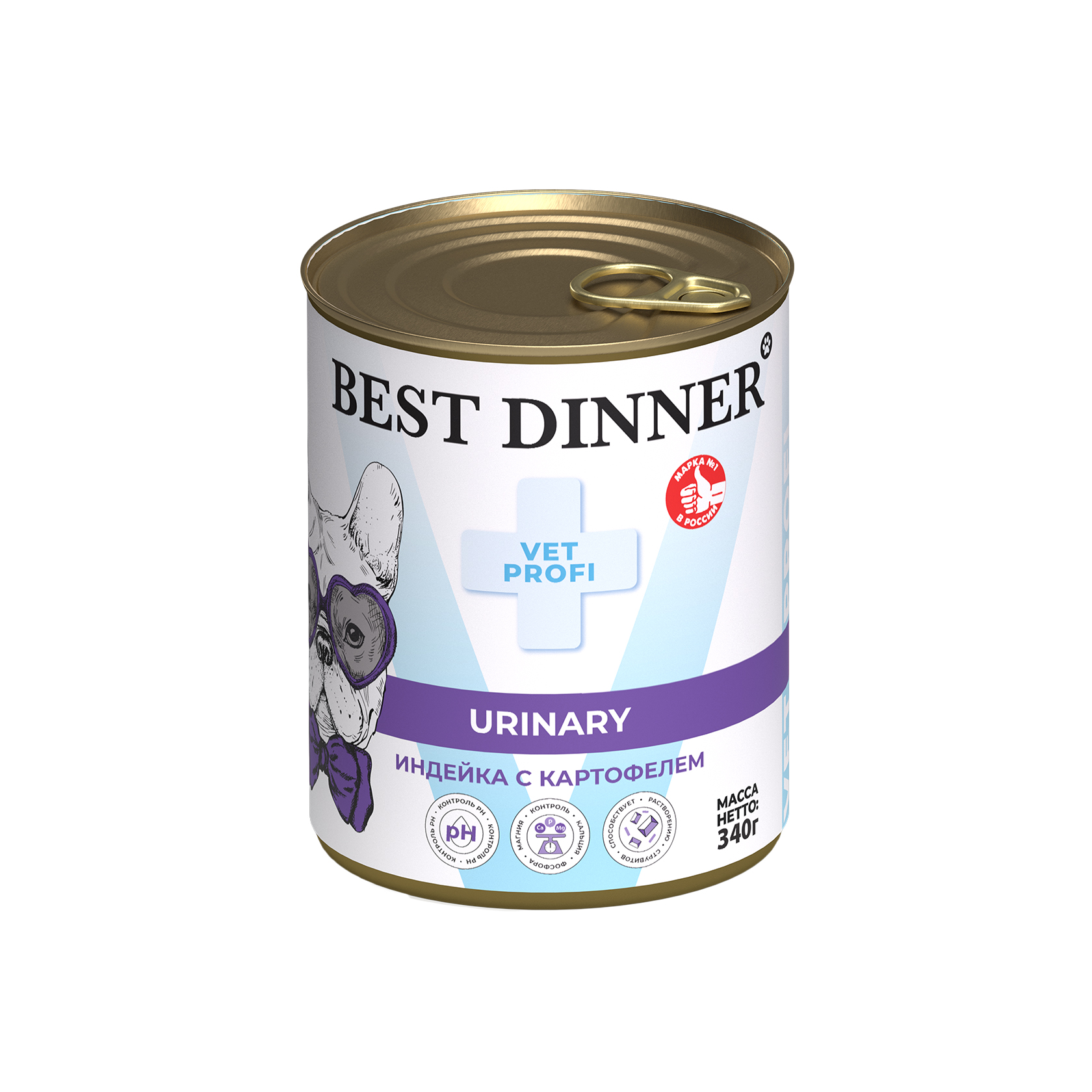 Best Dinner Exclusive Vet Profi Urinary консервы с индейкой при МКБ у собак 340г фото, цены, купить