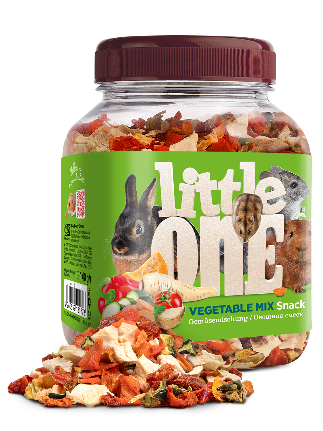 Лакомство Little One для грызунов 140г Овощная Смесь  фото