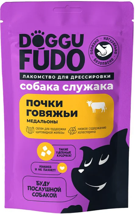 Лакомство Doggufūdo Медальоны Почки говяжьи 30г фото, цены, купить
