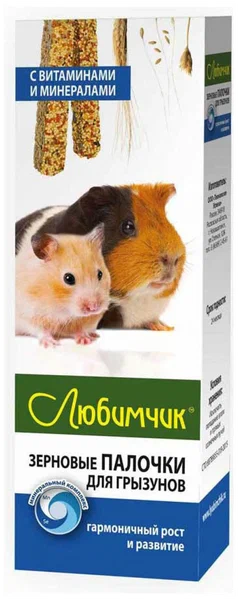 Любимчик Лакомство для грызунов Витаминно-Минеральные 2шт*18гр фото
