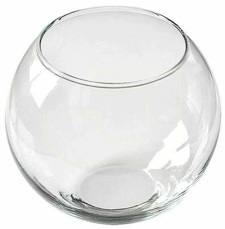 Аквариум круглый плоскодонный 7 л фото, цены, купить