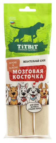 TiTBiT Снек жевательный  Мозговая косточка д/мелк и сред пород собак фото, цены, купить
