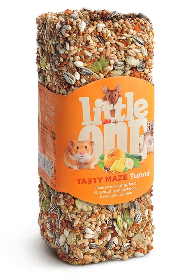 Little One Лакомство Туннель малый "Вкусная Лазейка" 120г для грызунов фото