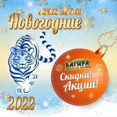 Новогодние акции в Багире 2022