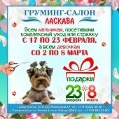 Новости от груминг-салона Ласкава 