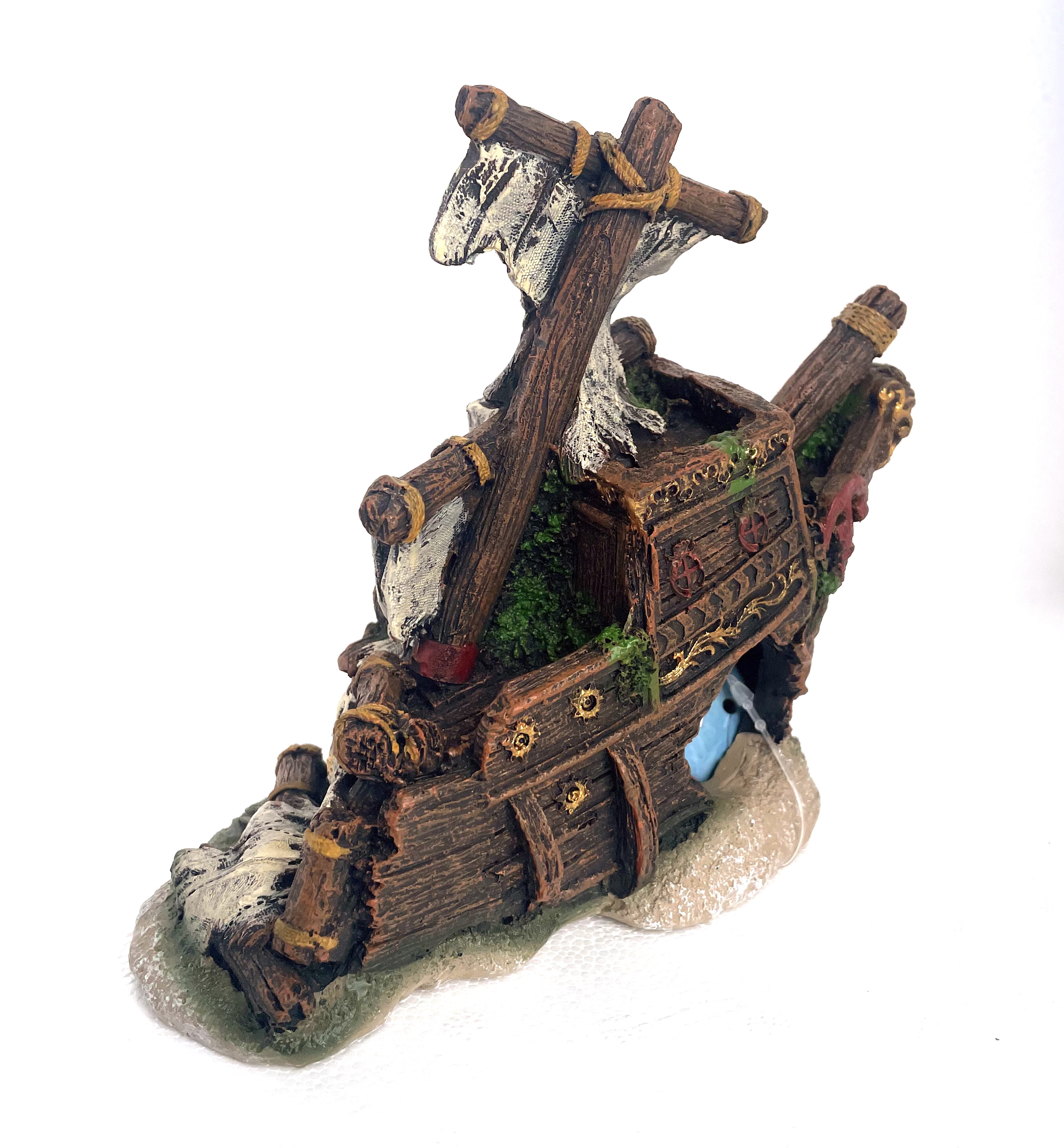 Грот "Затонувший обломок корабля" 13*8*14см (WS-100) фото, цены, купить