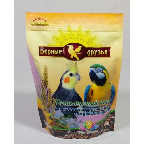 Верные Друзья Премиум 500г корм для корелл и средних попугаев фото, цены, купить