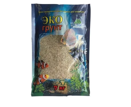 Грунт Медоса 1кг 0,8-1,4мм Кварцевый "Куба-1"  фото, цены, купить