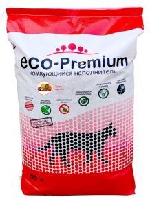 Наполнитель ECO Premium древесный Тутти-фрутти 55л/20кг фото, цены, купить