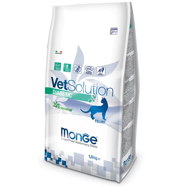 Monge VetSolution Diabetic Диабетик сухой для кошек при сахарном диабете 1,5 кг фото, цены, купить