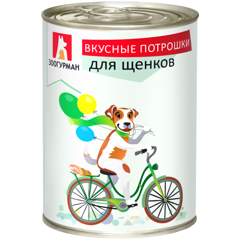 Зоогурман Вкусные Потрошки консервы с говядиной для щенков 350г фото, цены, купить