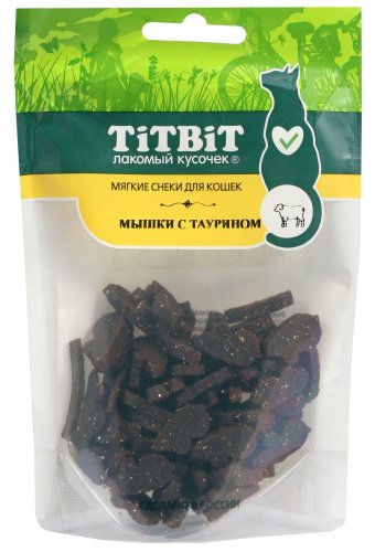 TiTBiT Снеки мягкие для Кошек Мышки с таурином 50г фото, цены, купить