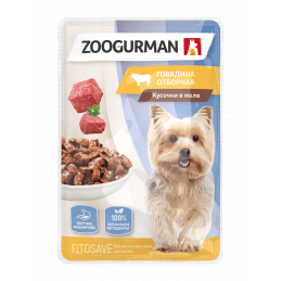 Zoogurman  пауч Говядина отборная для собак  85г фото, цены, купить