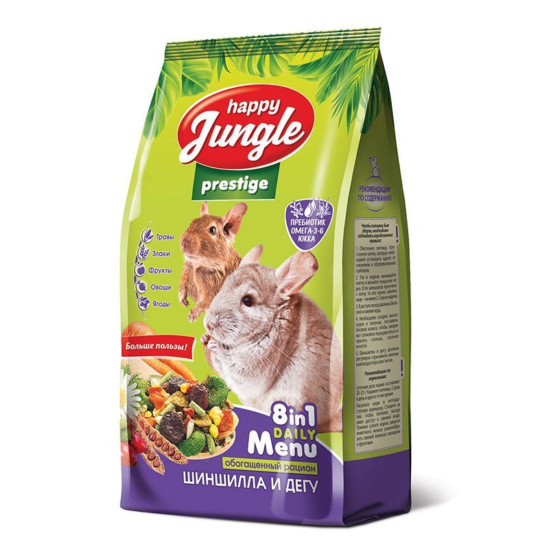 Happy Jungle prestige 500г корм для шиншилл фото, цены, купить