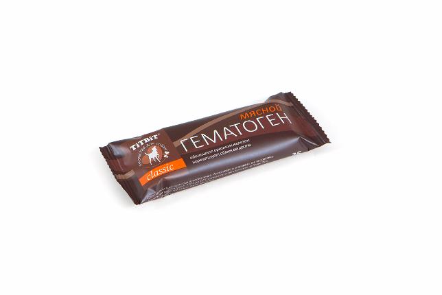 TiTBiT Гематоген Мясной Classic 1шт 35г фото, цены, купить