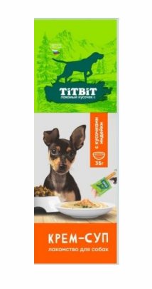 TiTBiT  Крем-суп с кусочками индейки 10*35г для собак фото, цены, купить