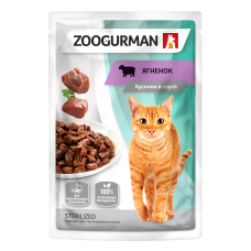 Zoogurman пауч 85г ягненок в соусе для стерилизованных кошек фото, цены, купить