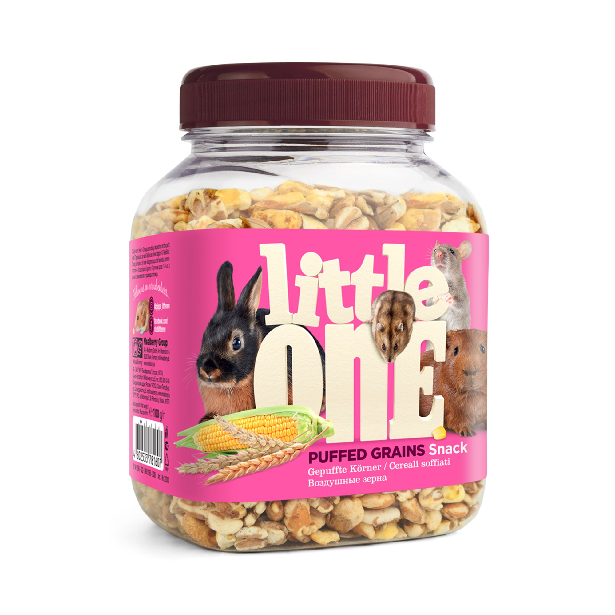 Little One Лакомство Воздушные Зерна 100г для грызунов фото