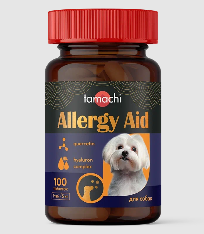 Tamachi Allergy Aid витаминно-минеральный комплекс 100таб для мелких собак фото, цены, купить