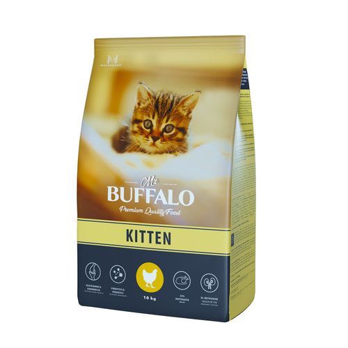 Mr.Buffalo KITTEN для котят с курицей 10 кг фото, цены, купить