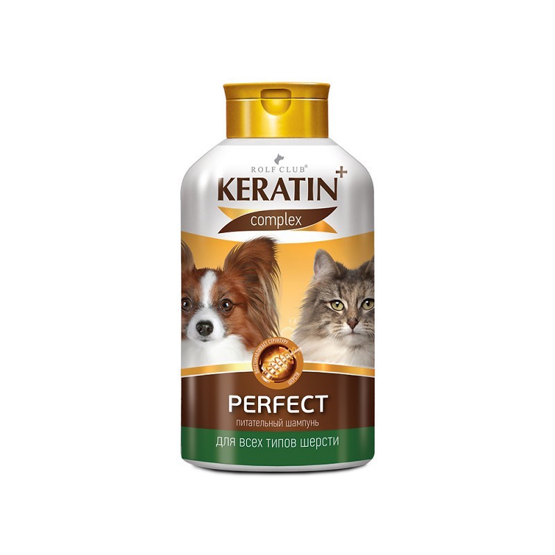 RolfClub KERATIN+ Шампунь Perfect 400 мл Шампунь для кошек и собак  для всех типов шерсти фото, цены, купить