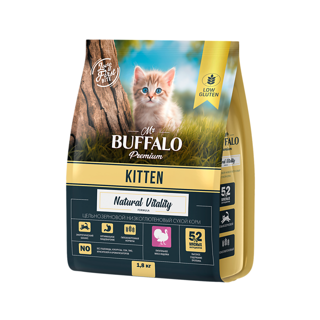 Mr.Buffalo KITTEN для котят с индейкой 1,8 кг  фото, цены, купить