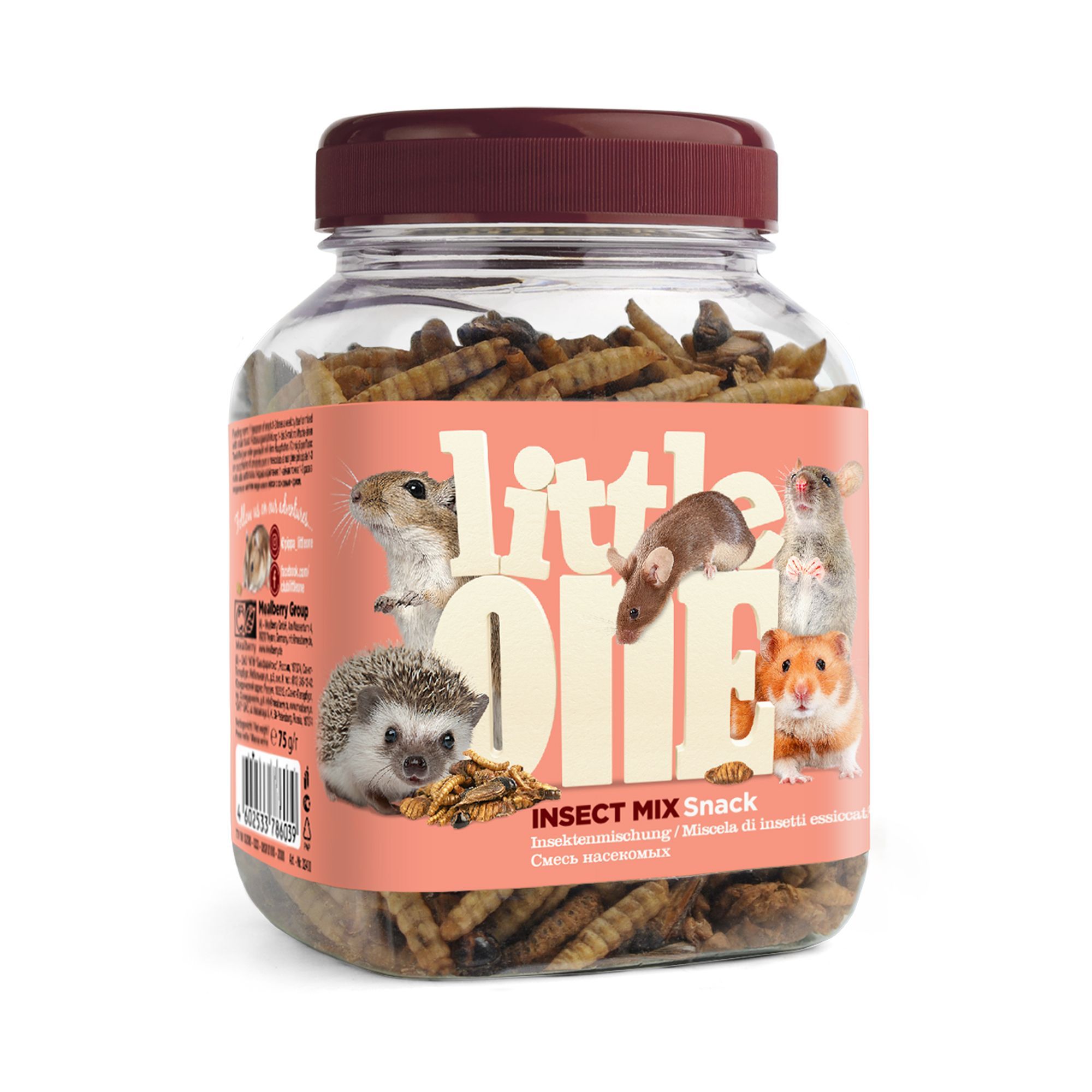 Little One  лакомство для всеядных грызунов 75г банка фото