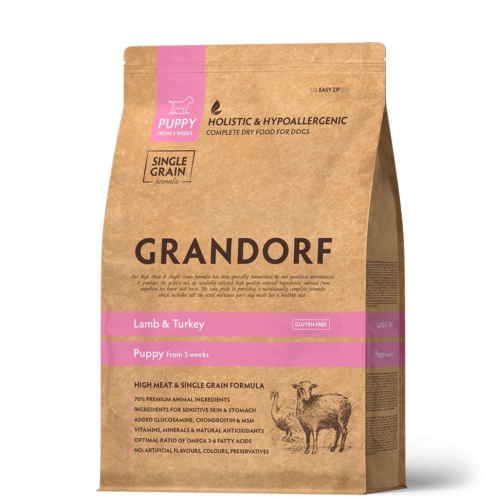 GRANDORF PUPPY для щенков с ягненком и индейкой 3кг фото, цены, купить