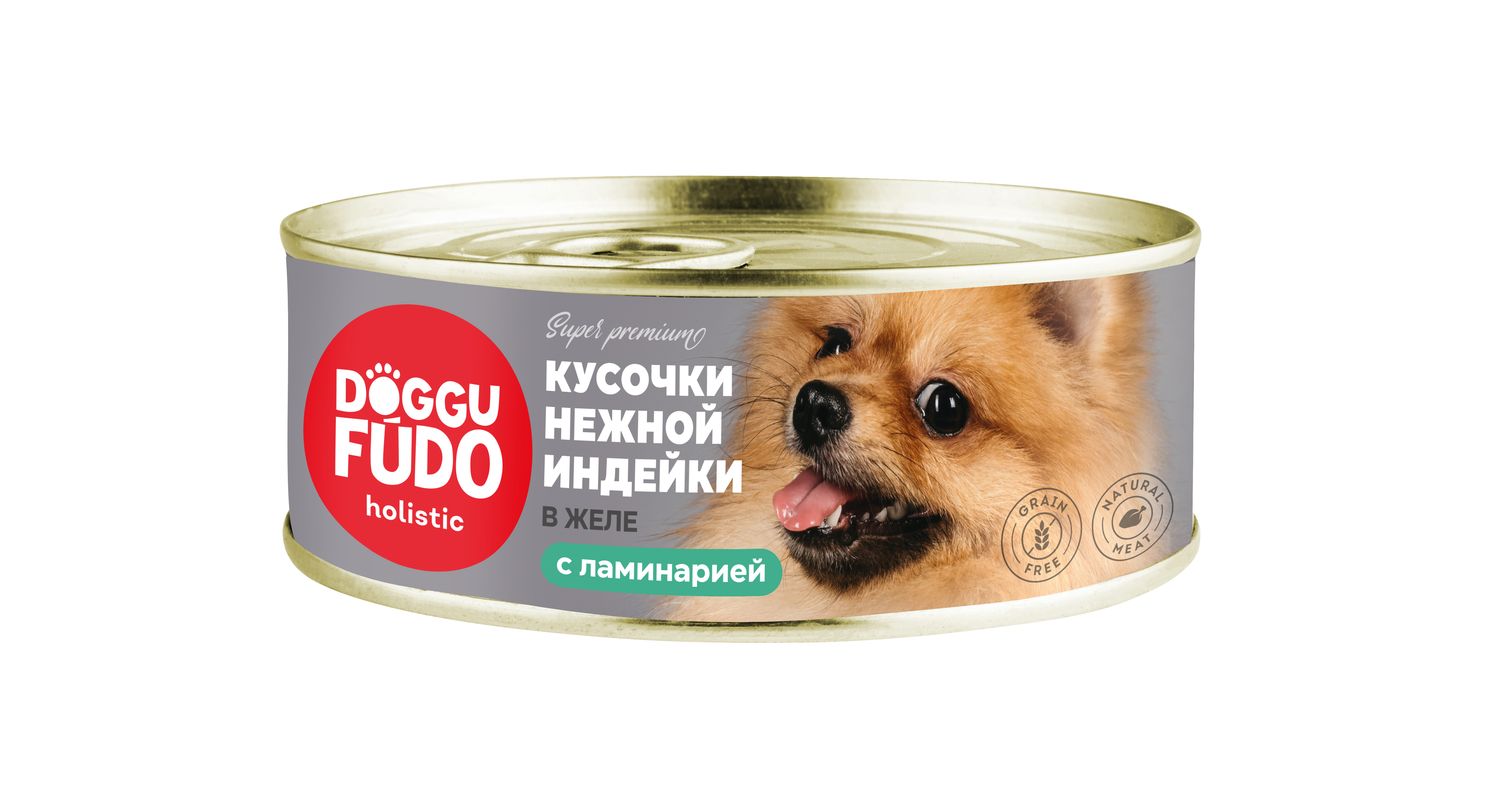 Doggufūdo Holistic консервы для собак кусочки куриного филе с ламинарией в желе 80г фото, цены, купить