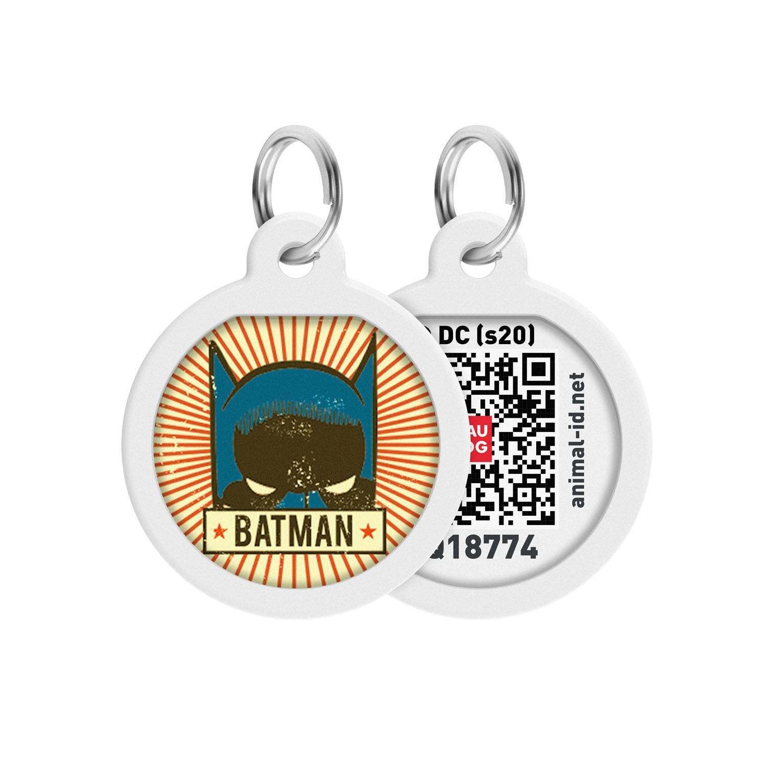 Адресник Collar WAUDOG "Бэтмен винтаж" 25 мм  фото, цены, купить