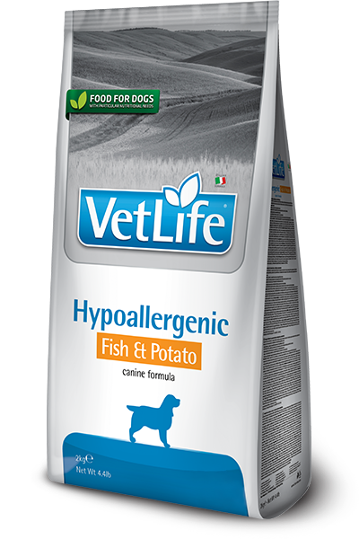 Farmina VetLife Hypoallergenic Fish&Potato рыба, картофель при аллергии у собак 2кг фото, цены, купить