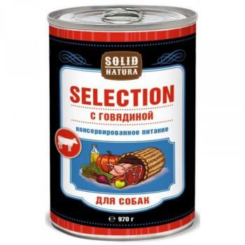 Solid Natura Selection консервы для собак с говядиной 970г фото, цены, купить