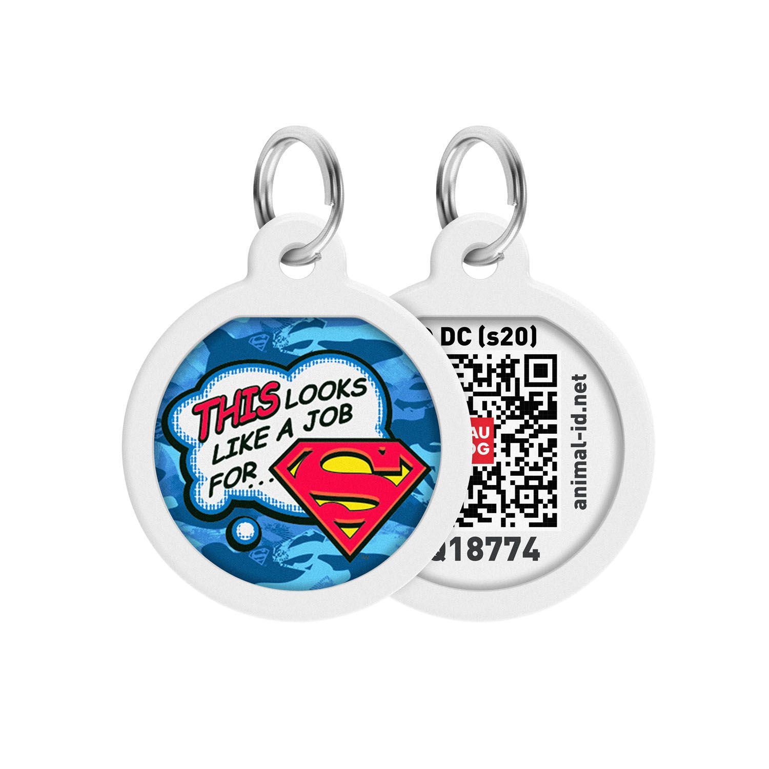 Адресник Collar WAUDOG "Работа для супермена" 25 мм  фото, цены, купить