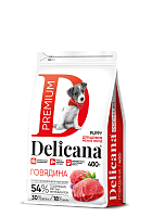 Delicana Говядина для щенков мелких пород 400г фото, цены, купить