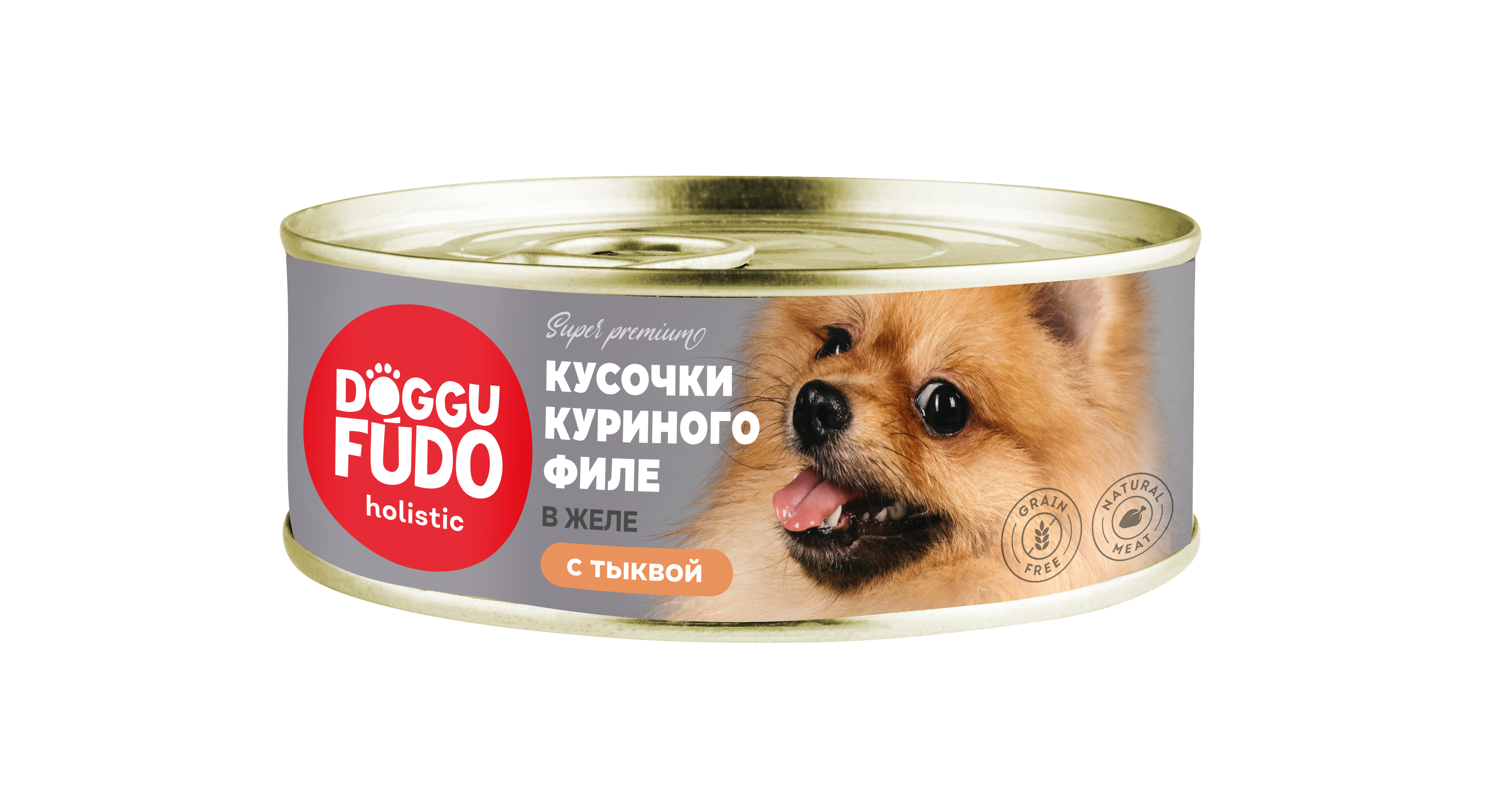 Doggufūdo Holistic консервы для собак кусочки куриного филе с тыквой в желе 80г фото, цены, купить