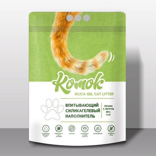 Наполнитель КОМОК силикагель Синий 2кг фото, цены, купить