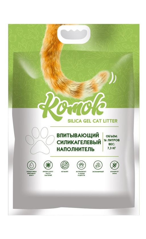 Наполнитель КОМОК силикагель Розовый 7,3кг фото, цены, купить