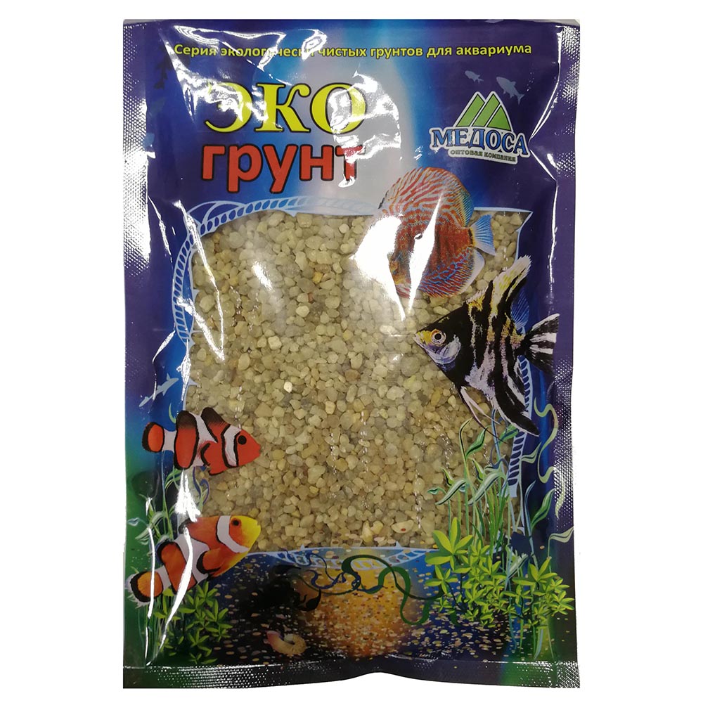 Грунт Медоса 1кг 2-5мм Кварцевый "Куба-XL"  фото, цены, купить