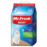 Mr. Fresh Smart древесный комкующийся наполнитель для длинношерстных кошек 18л/8,8кг  фото, цены, купить