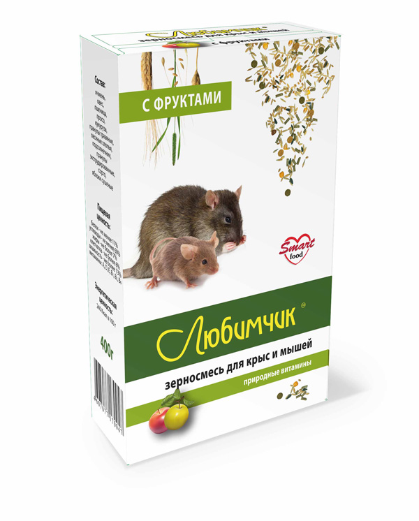 Любимчик Фрукты 400г для крыс фото, цены, купить