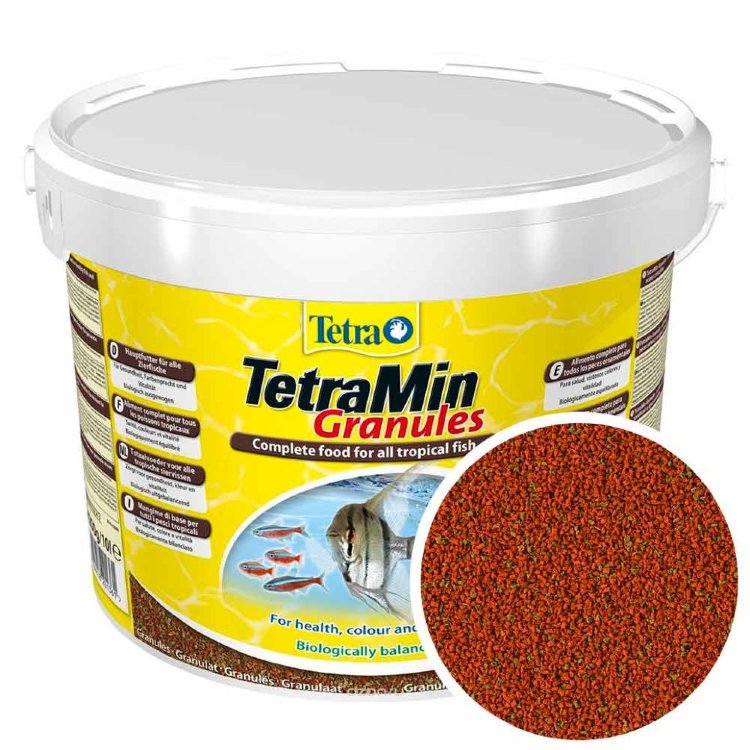Tetra MIN (гранулы) 10 л для всех видов аквариумных  рыб  фото, цены, купить
