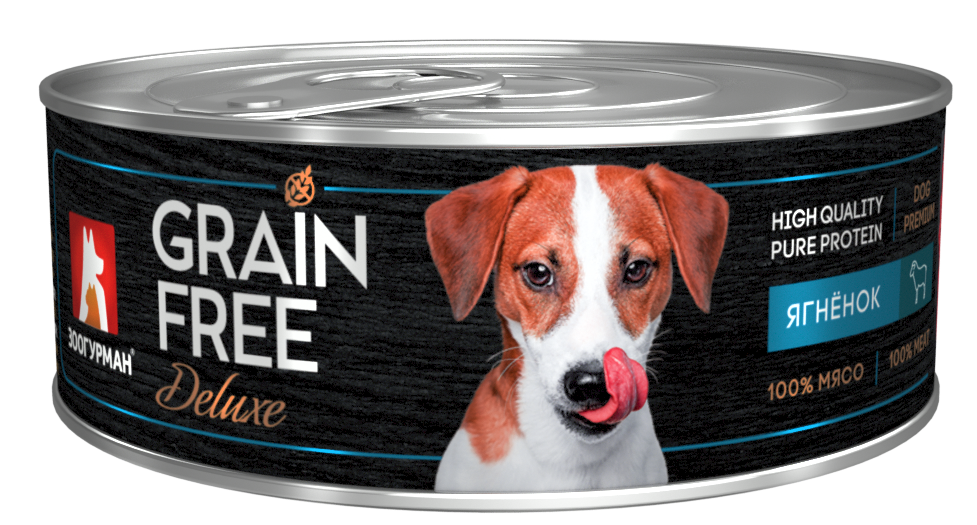 Зоогурман консервы GRAIN FREE 100г с ягненком для собак фото, цены, купить