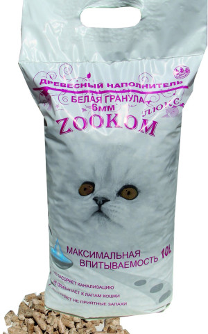"ZOO KOM"  Люкс наполнитель древесный 3кг фото, цены, купить