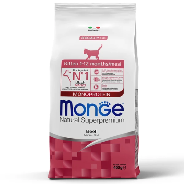 Monge Speciality Line Monoprotein сухой для котят и беременных кошек, из говядины 400 г фото, цены, купить