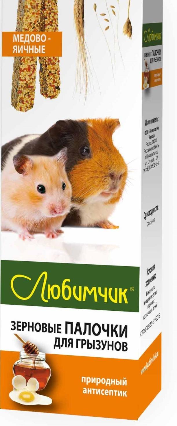 Любимчик Лакомство для грызунов Медово-Яичная 2шт*18гр фото