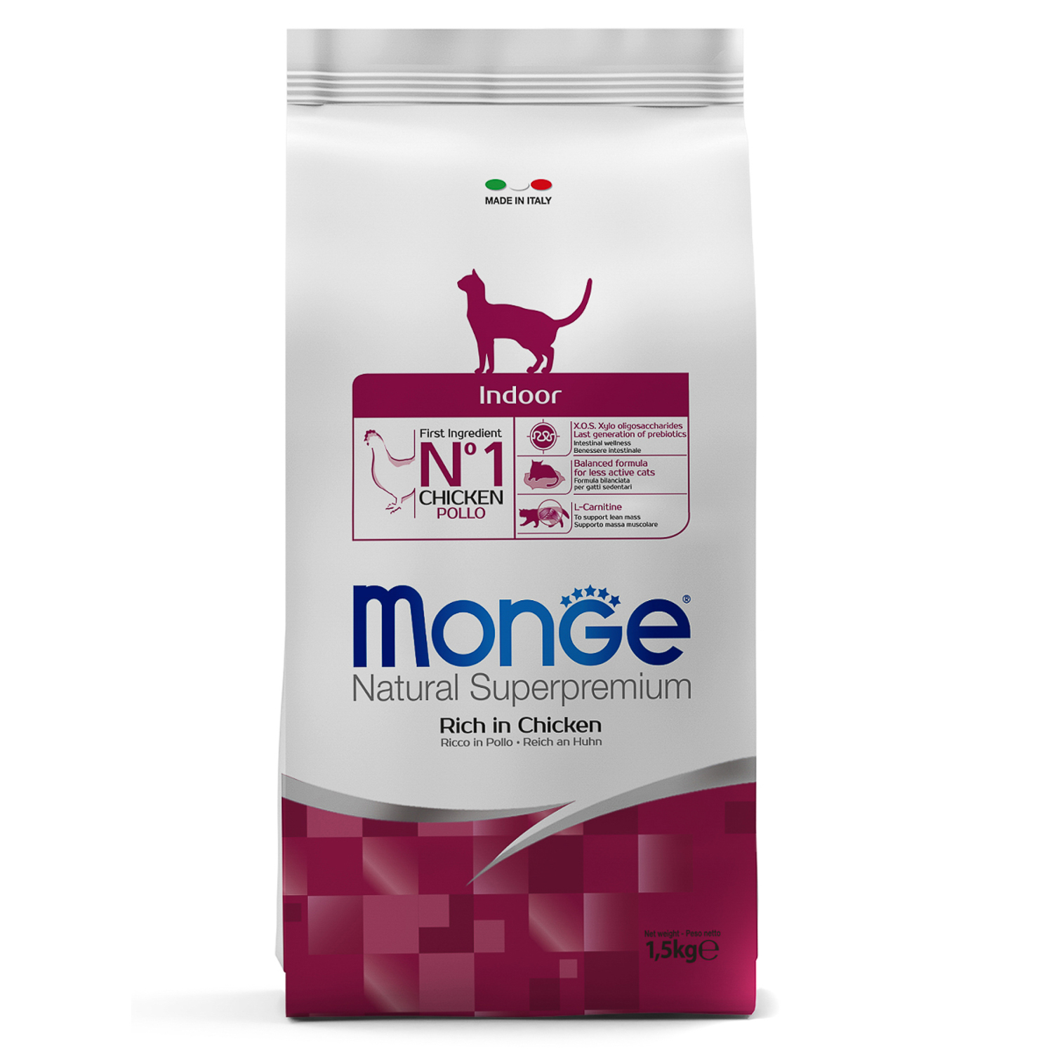 Monge Daily Line Indoor сухой для домашних кошек, из курицы 1,5 кг фото, цены, купить